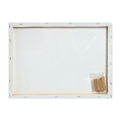 Холст на подрамнике, хлопок 100%, 1.6×40×60 см, акриловый грунт, среднезернистый, 380 г/м²