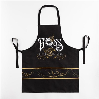 Кухонный набор Boss: фартук 70×60 см, прихватка 20×20 см, полотенце 35×60 см