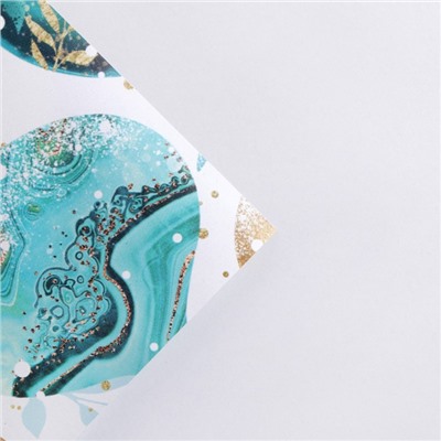 Упаковочная бумага на новый год «Новогодние шары », 50×70 см, глянцевая