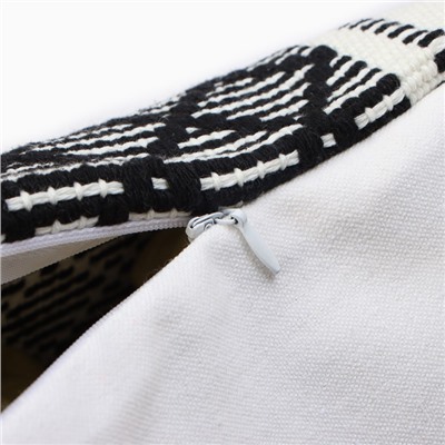 Наволочка декоративная «Этель», сканди, 45×45 см чёрный