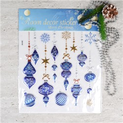 Наклейка новогодняя 38х30 Новый год / 610-286 /уп 12/420/ (Дед Мороз )