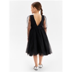 Платье нарядное для девочки MINAKU: PartyDress, рост 104-110 см, чёрное