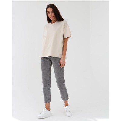 Футболка женская MIST basic, размер 44-46, бежевая