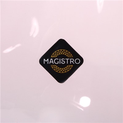 Бокалы для вина Magistro «Иллюзия», 550 мл, 10×24 см, набор 6 шт., стекло, розовые