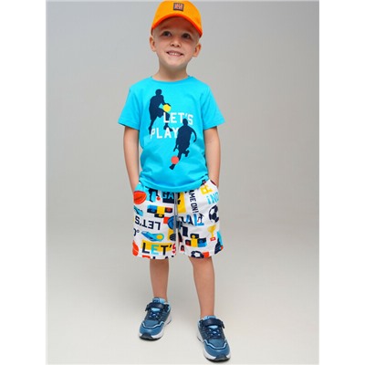 Комплект трикотажный для мальчиков: фуфайка (футболка), шорты