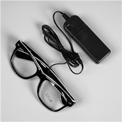 Светодиодные очки «Классика», 14.5×5.2×14 см, батарейки ААx2 (нет в комплекте), 3 режима, свечение белое