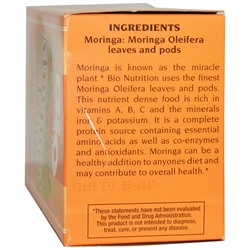 Bio Nutrition, чай из моринги, 30 чайных пакетиков, 58,8 г (2,1 унции)