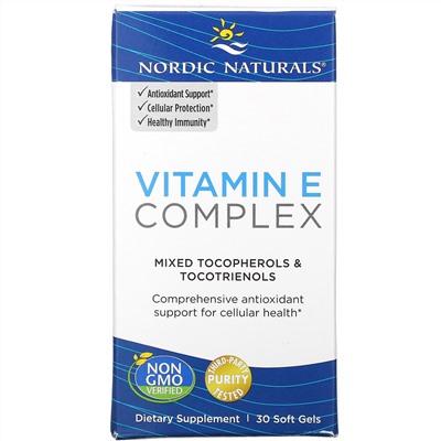 Nordic Naturals, Vitamin E Complex, 30 Soft Gels
