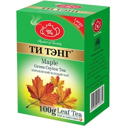 ТИ ТЭНГ. Зеленый чай. Кленовый сироп 100 гр. карт.пачка