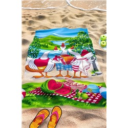 Натали Полотенце Полотенце банное Веселые гуси