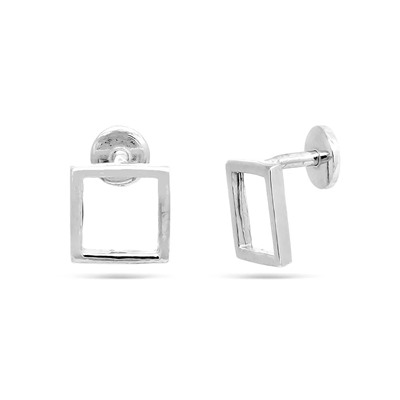 Серьги из серебра без вставки, Ю-24046р