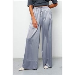 Брюки на резинке атласные 398GRY НАТАЛИ, 1084629