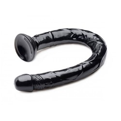 Черный анальный фаллоимитатор Hosed Realistic Anal Dildo - 50,8 см.
