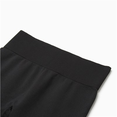 Легинсы спортивные женские MINAKU: SPORTLY, чёрные, размер 46-48