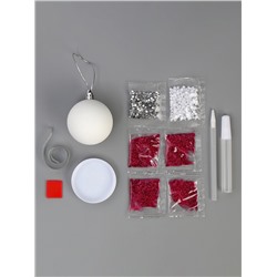 УЦЕНКА Ёлочный шар своими руками на новый год «Розовый», набор для творчества