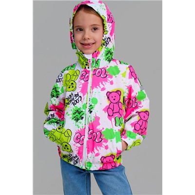 Куртка текстильная с полиуретановым покрытием для девочек (ветровка) PLAYTODAY, 1231510