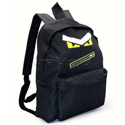 Рюкзак мягкий "Глаза" 1 отделение, на молнии с двумя бегунками, большой карман на молнии снаружи, мягкие наплечники, с подкладкой, материал полиэстер, размер 39х30х14см