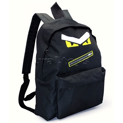 Рюкзак мягкий "Глаза" 1 отделение, на молнии с двумя бегунками, большой карман на молнии снаружи, мягкие наплечники, с подкладкой, материал полиэстер, размер 39х30х14см