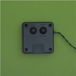 Гирлянда «Нить», 10 м, уличная, IP44, 100 LED, 2 режима, солнечная батарея, тёмная нить, свечение мульти