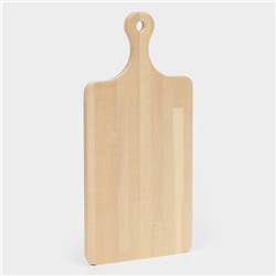 Доска разделочная Доляна, 40×20×1.2 см, с ручкой, дерево берёза