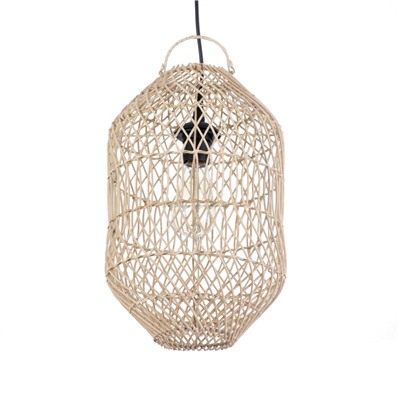 Светильник потолочный из ротанга «Эрвин», 1×120 Вт, Е27, 25×25×40 см