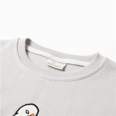 Свитшот детский, цвет серый, рост 104 см