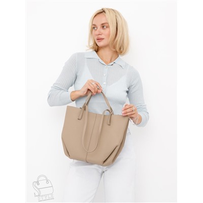 Сумка женская кожаная 1003L apricot Polina&Eiterou  в Новосибирске