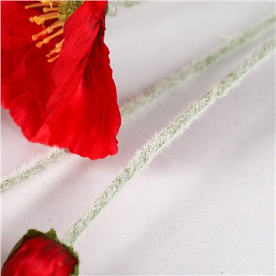 Цветок искусственный Мак 60 см / RF-1560 /уп 10/250/1000/