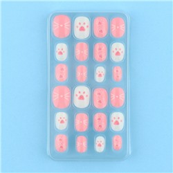 Детские накладные ногти «Кисуля», 24 шт.