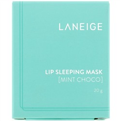 Laneige, ночная маска для губ, с ароматом мяты и шоколада, 20 г