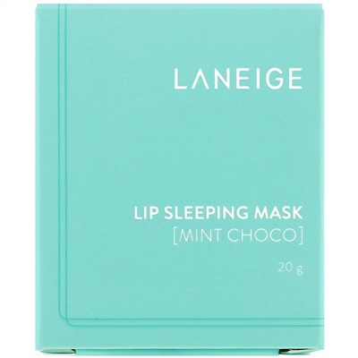 Laneige, ночная маска для губ, с ароматом мяты и шоколада, 20 г