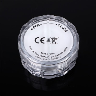 Светильник подводный, 10 LED, 3 Вт, IP68, RGB, от батареек 3хААА (не в компл.)