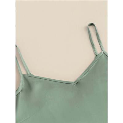 Сорочка ночная женская SL HOME Tensel Home, размер 44-46, зелёная