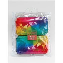 Набор маникюрный «Радуга», 7 предметов, в футляре, разноцветный