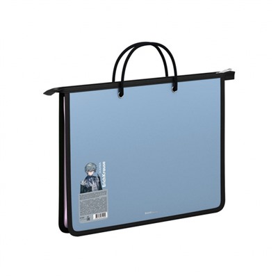 Папка  А4 на молнии с ручками 61200 Matt Manga ассорти ErichKrause