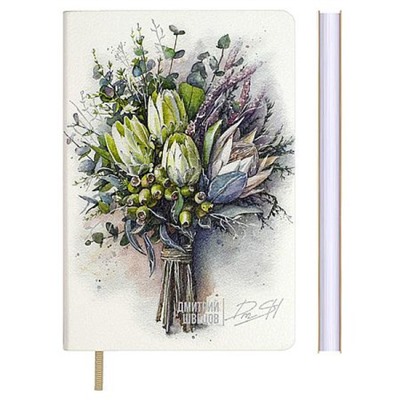 Записная книжка А6  96л лин. "БУКЕТ С РОЗАМИ. #ДМИТРИЙ ШВЕЦОВ" 70743 Феникс