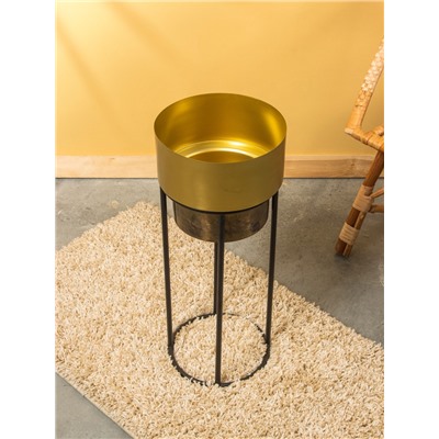 Кашпо на подставке «Золото Скифов», 30.5×30.5×73.5 см, железо