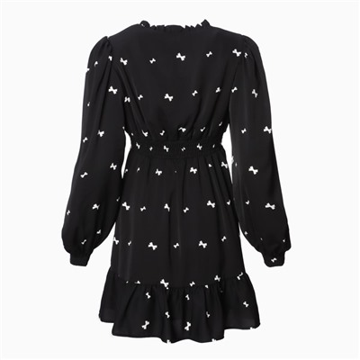 Платье мини женское с завязками MIST, размер 50, чёрное