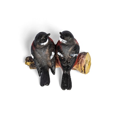 Садовая фигура из полистоуна «Снегири на ветке», подвесная, 15×12×12 см