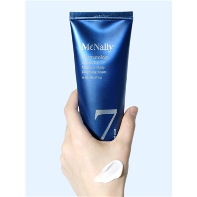 MCNALLY - ПЕНКА ДЛЯ УМЫВАНИЯ С АЗУЛЕНОМ УВЛАЖНЯЮЩАЯ DERMATOLOGY AZULENE 7+ MOISTURE DAILY CLEANSING FOAM, 150 МЛ