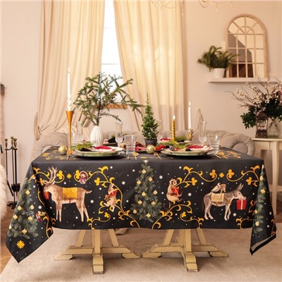 Набор новогодний «Этель» Fairy tale: скатерть 150×110 см ±3 см с ВГМО, салфетки 40×40 см, 4 шт.