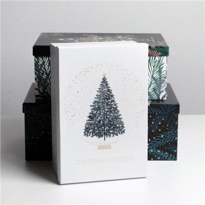 Набор подарочных коробок 3 в 1 «С Новым годом», 26×17×10‒32.5×20×12.5 см