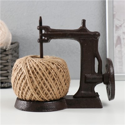 Фигурка-держатель, катушка для ниток «Швейная машинка», чугун, 16×14.5 см