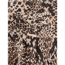 Платье на запАх из вискозы с принтом