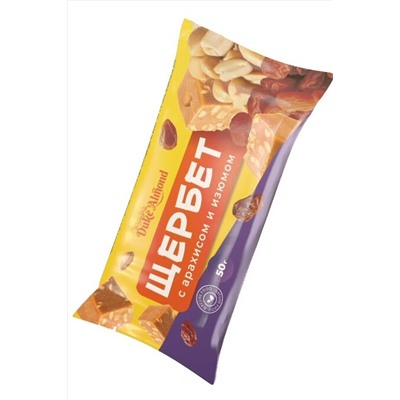 Щербет с арахисом и изюмом 50г ЭКОПРОДУКТЫ, 1184453