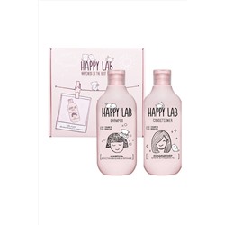 Happy Lab Набор средств для ухода за волосами / Шампунь «Восстановление & Питание» + Кондиционер «Блеск & Гладкость», 300 мл x 2 KRISTALLER, 1123827