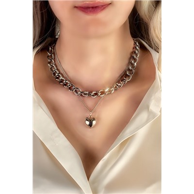 Колье Сердце двустороннее + Подарок НАТАЛИ, 1133045