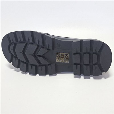 948410/12-01 черн Туфли закрытые для девочек (30-35)/8