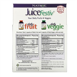 Natrol, JuiceFestiv, 2 флакона по 60 капсул