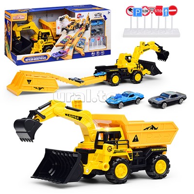 Машина-Катапульта "Экскаватор/Грейдер" в коробке
